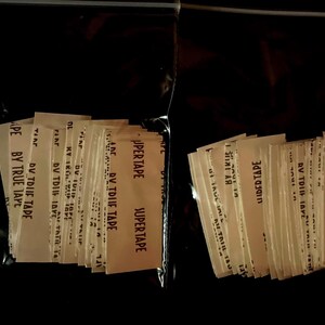 Wig adhesive Mini &quot;ST&quot; Straight Tape Tabs-Wig adhesive Tape Tabs, Super tape Double-sided Mini Tape Tabs 108 Pieces .
