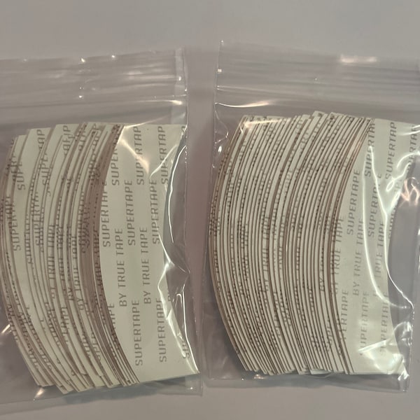 Supertape "Lace Front " Contour Double Sided Tape 72 Pieces Adhesive for Lace Wigs, Toupee, Hairpiece.