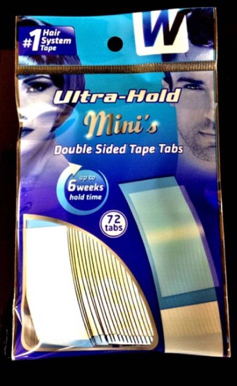 UltraHold Tape 72 Mini DoubleSided Tape Tabs for Wigs Etsy