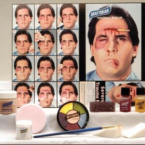 Kit de efectos especiales de maquillaje SPFX para traumas severos teatrales: maquillaje para teatro, escenario y Halloween. imagen 5