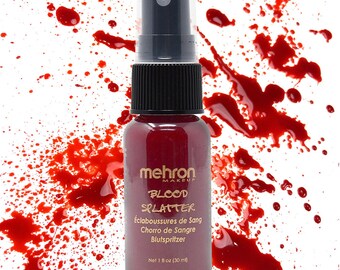 Mehron Makeup for Special Theatrical Effects- Halloween, Movies -Blood Splatter Spray 1 oz