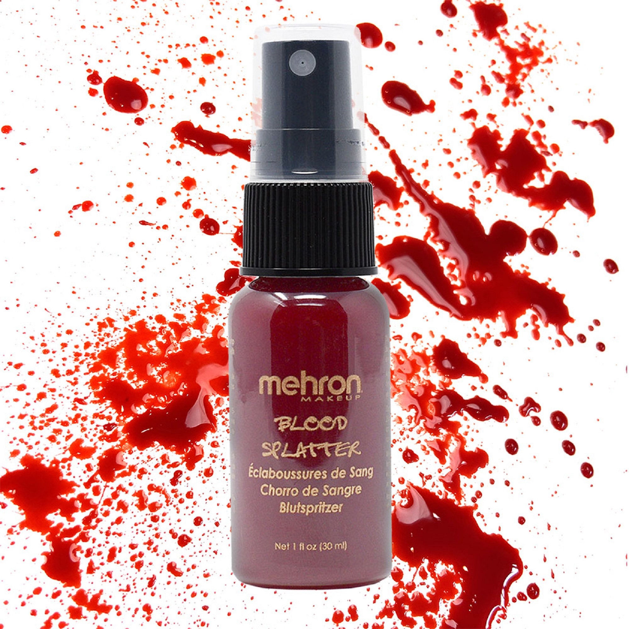 Mehron Makeup for Special Theatrical Effects Halloween, Movies blood  Splatter Spray 1 Oz 