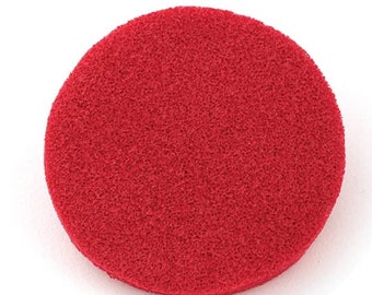 Esponja de maquillaje de goma roja: Textura punteada Graftobian Special Effects (redonda de 7,6 cm)