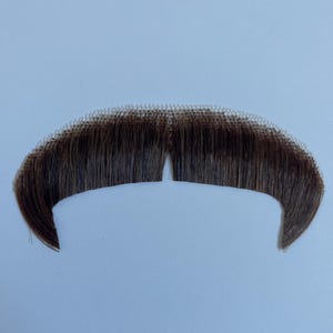 Theatrical Winchester Moustache -100% Human Hair Cowboy Moustache-Halloween Costume Facial Hair. Theater ,TV ,Drama ,Shade- Light Brown