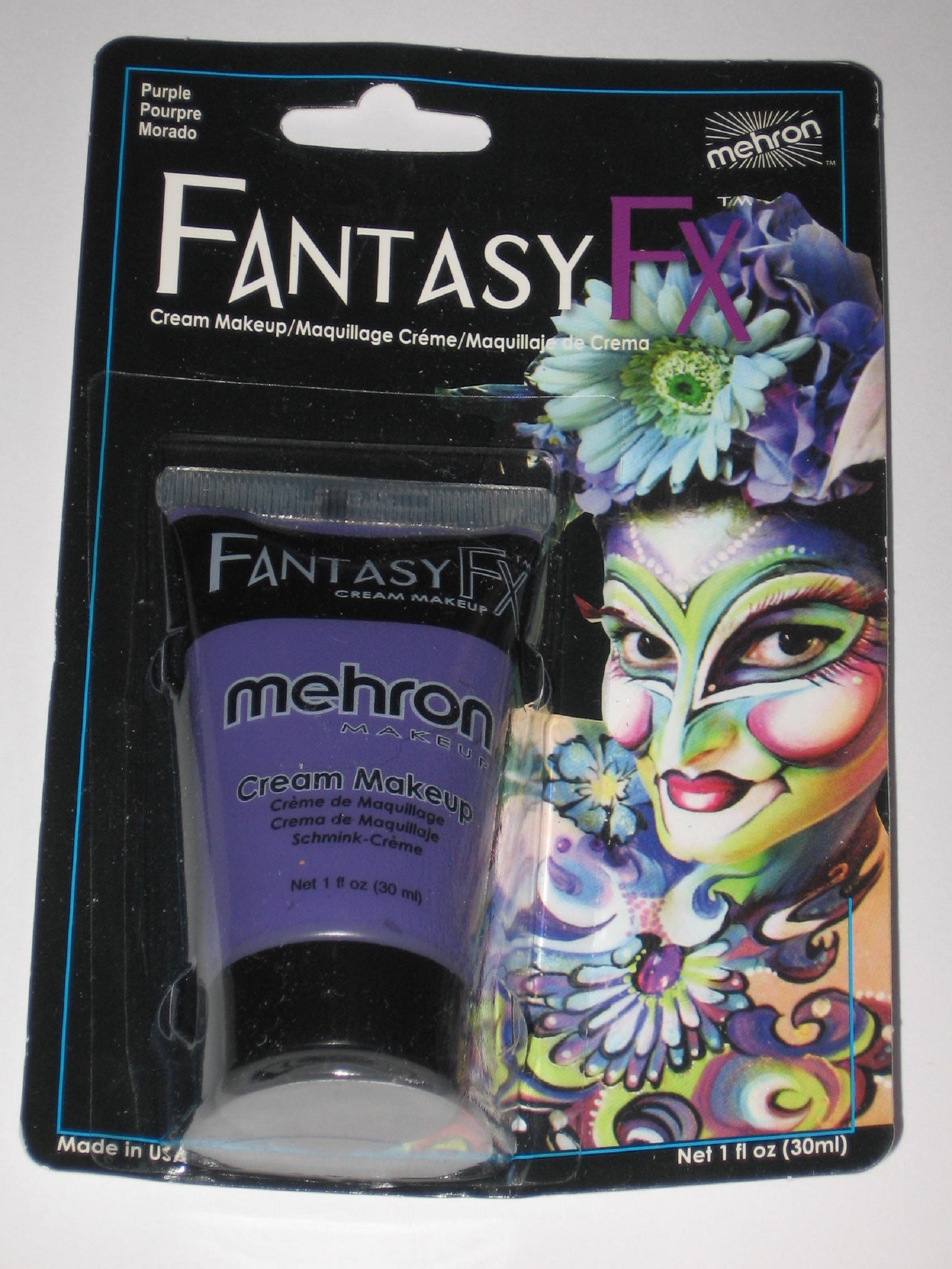 Mehron Makeup Fantasy FX Cream Makeup | Water Based Halloween Makeup |  Moonlight White Face Paint & Body Paint For Adults 1 fl oz (30ml)  (Moonlight