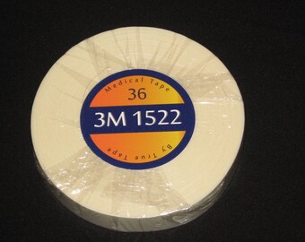 3M 1522 Clear Medical Tape: 3/4" x 36 Yards, Hypoallergenic
