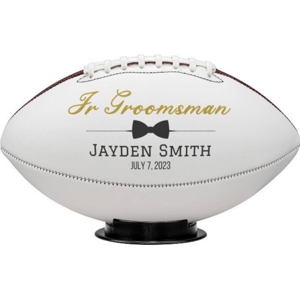 Junior Groomsmen Football Gift for Jr Groomsman Proposal Football Wedding Gift for Best Man Football for Groomsmen Proposal Gift for Him