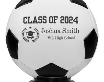 Personalized Soccer Gift for Graduation Display Senior Soccer Gift for High School Graduate Soccer Team Senior Night Gift Senior 2024