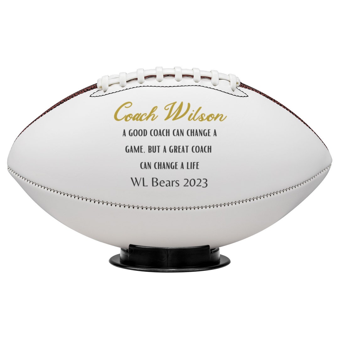 Coach Personalized Football, Football Coach Appreciation, Gift for Coach, Teacher Appreciation