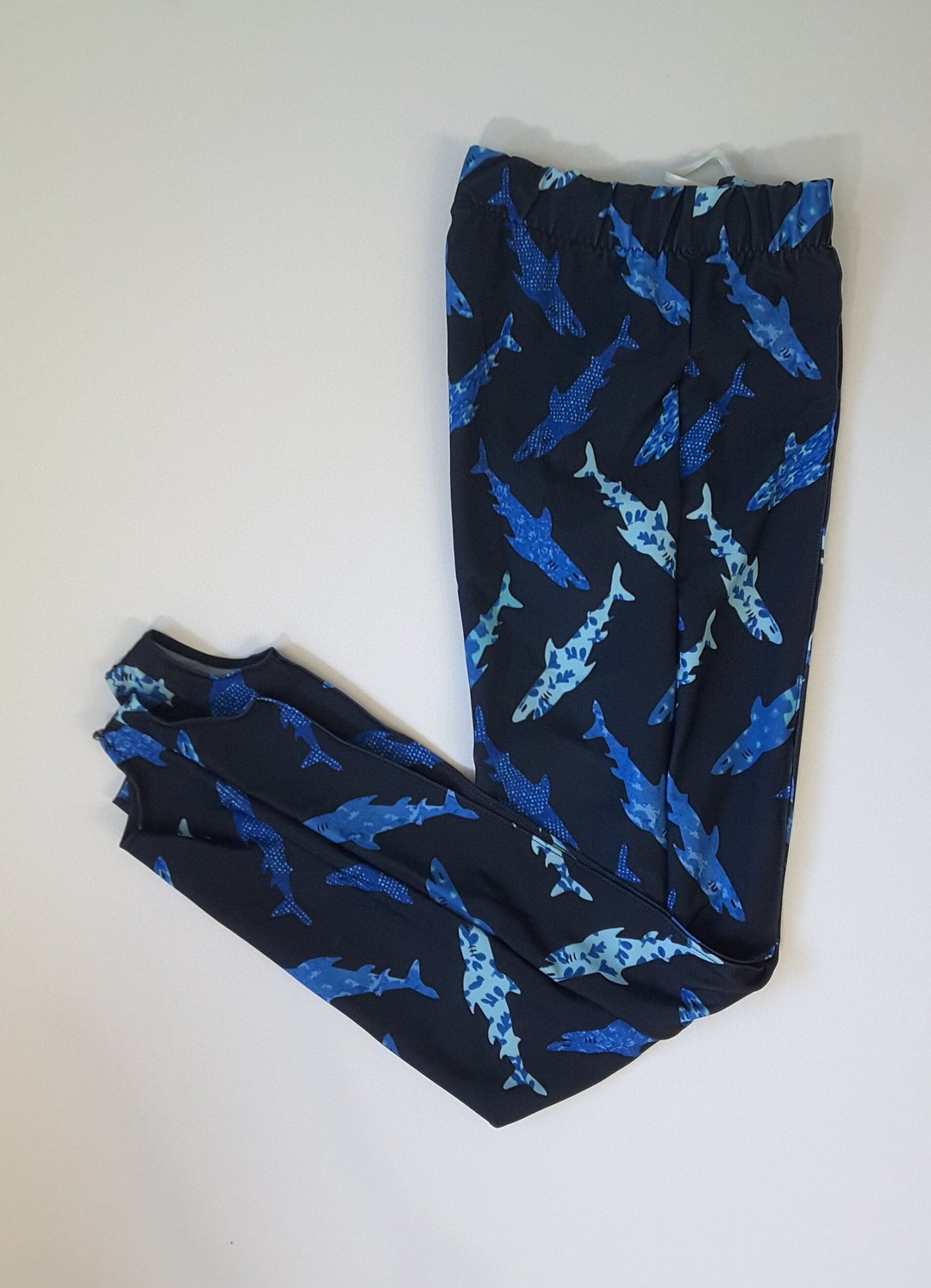 CM Blue With Sharks Boys Gymnastics Pommel Pants Gymnastics Etsy