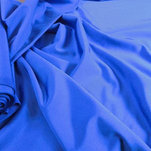 Royal Blue Tricot 4 Way Stretch Spandex Fabric By The Yard, Leotard  Fabric, Dance Wear Material, Active Wear Fabric