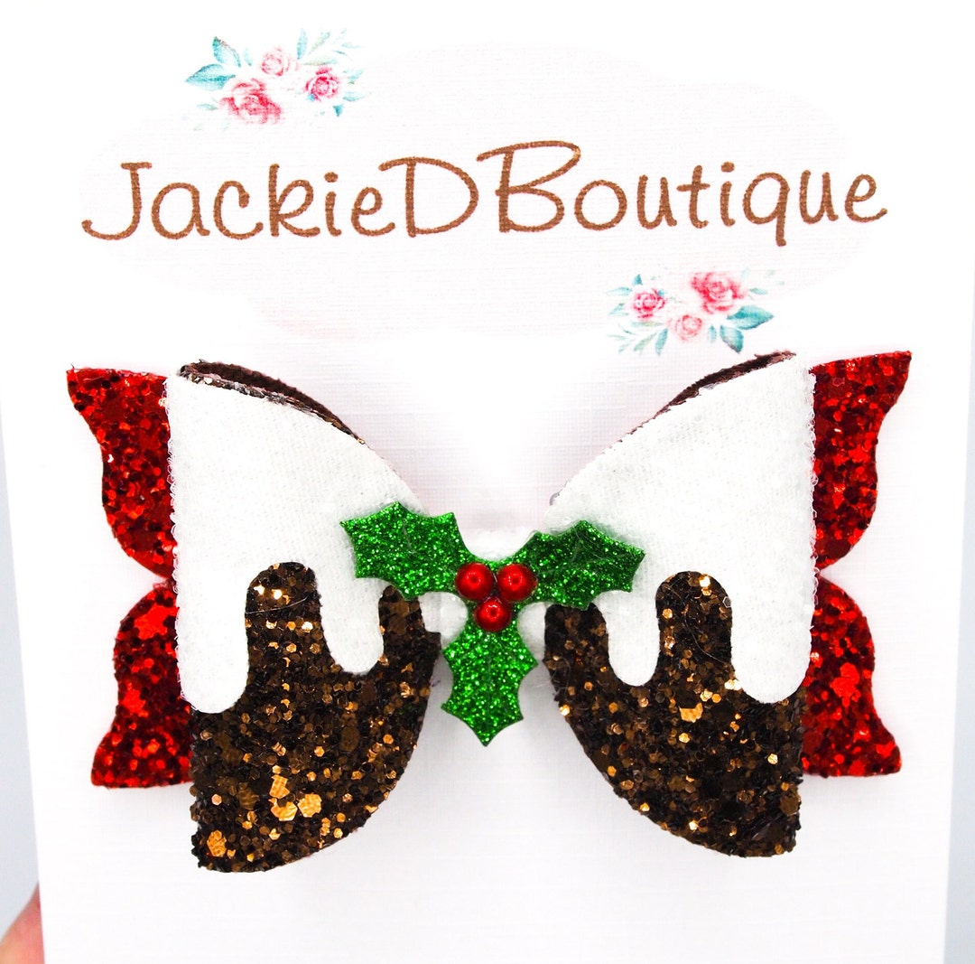 Dog Christmas Bowtie Dog Christmas Pudding Bow Dogs Etsy UK
