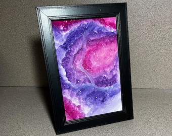 Celestial Bloom Print | Minimalist Nature Wall Art | 4×6 5×7 Physical Print | Galaxy Landscape Decor