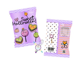 Halloween  Chip Bag, Treat bags, Candy Bags, Chip Bags, Party Chip Bag, Cookie packaging , Cookier, Baker, Tags, Halloween, Candy Corn