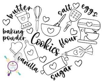 Hornear-SVG, Galletas SVG, Panadero de galletas, Hornear SVG, Hornear, Galletas, Galletas, Camisetas, Vida de galleta, Hornear, Panadero, Galletero