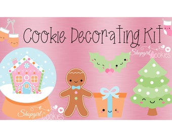 Decorating Cookie Kit, DIY Cookie Kit, Christmas Cookie Decorating Kit, Christmas Cookies, Cookie Kits, Christmas