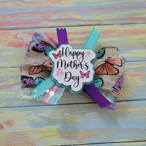 Mother&#39;s Day Bow, Butterfly Bows,Cookie Bows,  Craft, Ribbon, Bows, Cookies, Cookie Maker, Cookie Packaging, gift packaging, butterfly bows
