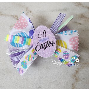 EasterEggs  Bows, Cookie Bows,  Craft, Ribbon, Bows, Cookies, Cookie Maker, Cookie Packaging, gift packaging, eggs bows, bunny, easter eggs