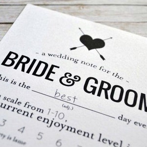 Wedding Mad Libs - Un biglietto di nozze per gli sposi - Download istantaneo