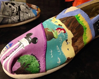 Disney Movie Hand Painted TOMS Shoes