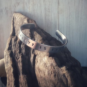 Your Anxiety Is Lying To You - Metal Stamped Cuff Bracelet