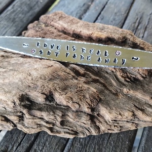 Love is Real~ Not Fade Away  Grateful Dead inspired cuff