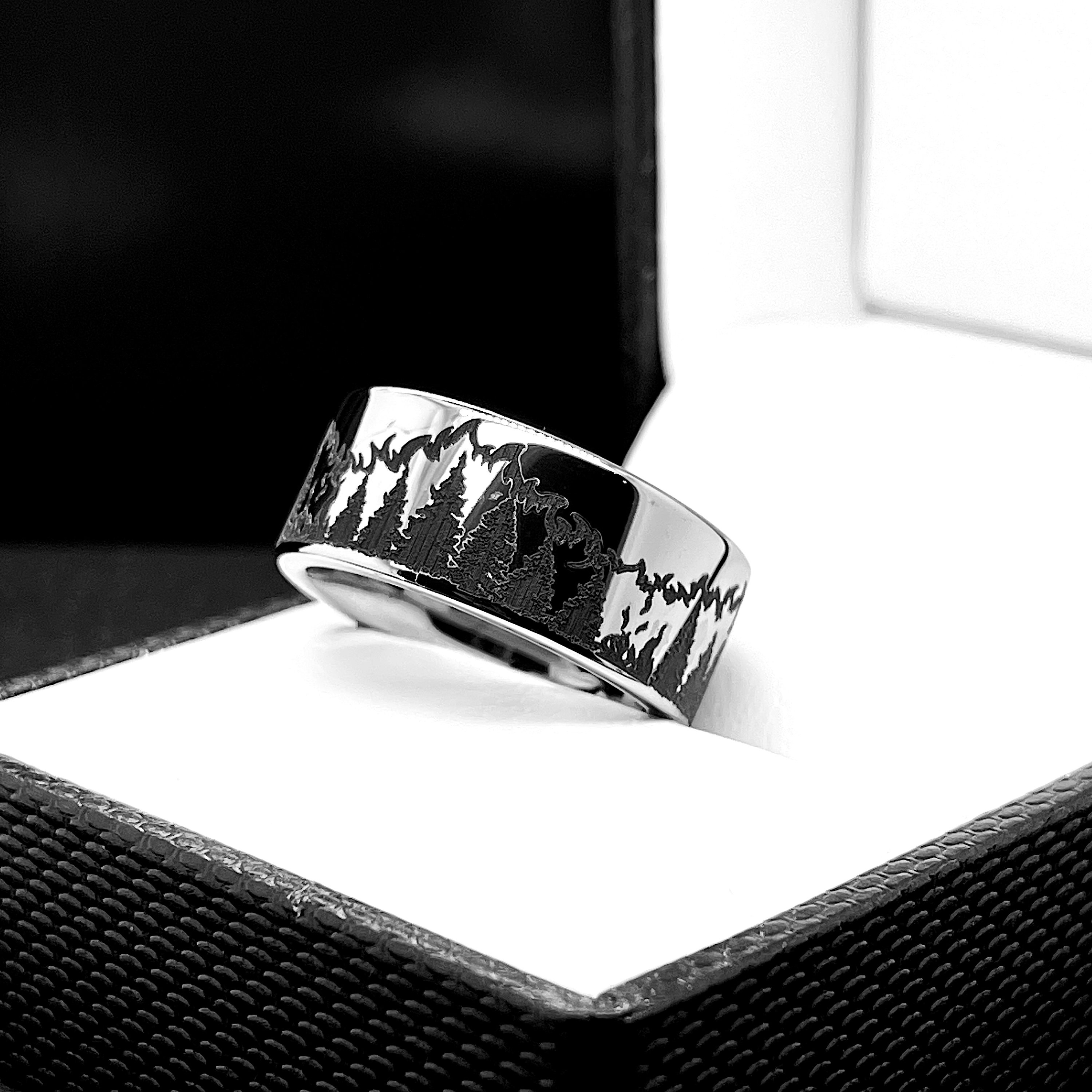 Firefighter Ring Fireman Ring Men's Wedding Band Fir Etsy