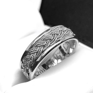 14k Gold Celtic Knot Ring | Irish Wedding Band | His and Hers Promise Rings | Celtic Engagement Ring | Custom Engraved Irish Jewelry