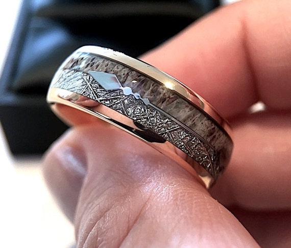 Etsy deer antler ring sale