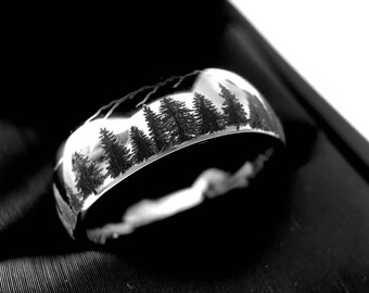 Anello da uomo/unisex in carburo di tungsteno