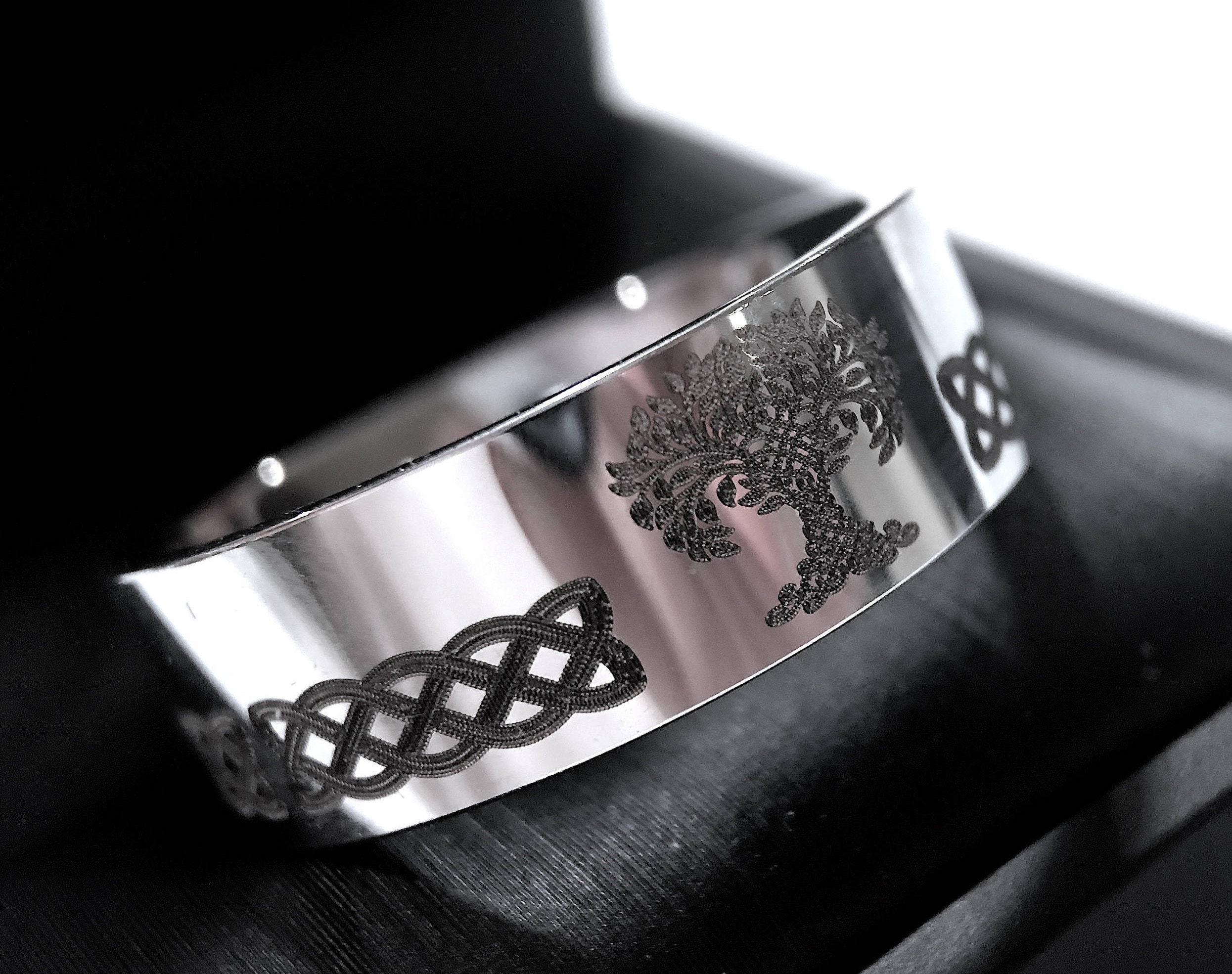 Tree of Life Ring Celtic Wedding Band Love Knot Ring Mens | Etsy