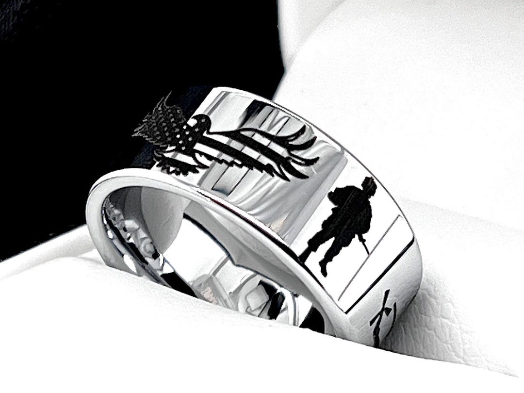 Anello Da Uomo Della Marina Degli Stati Uniti | USA Vintage - Foto 6