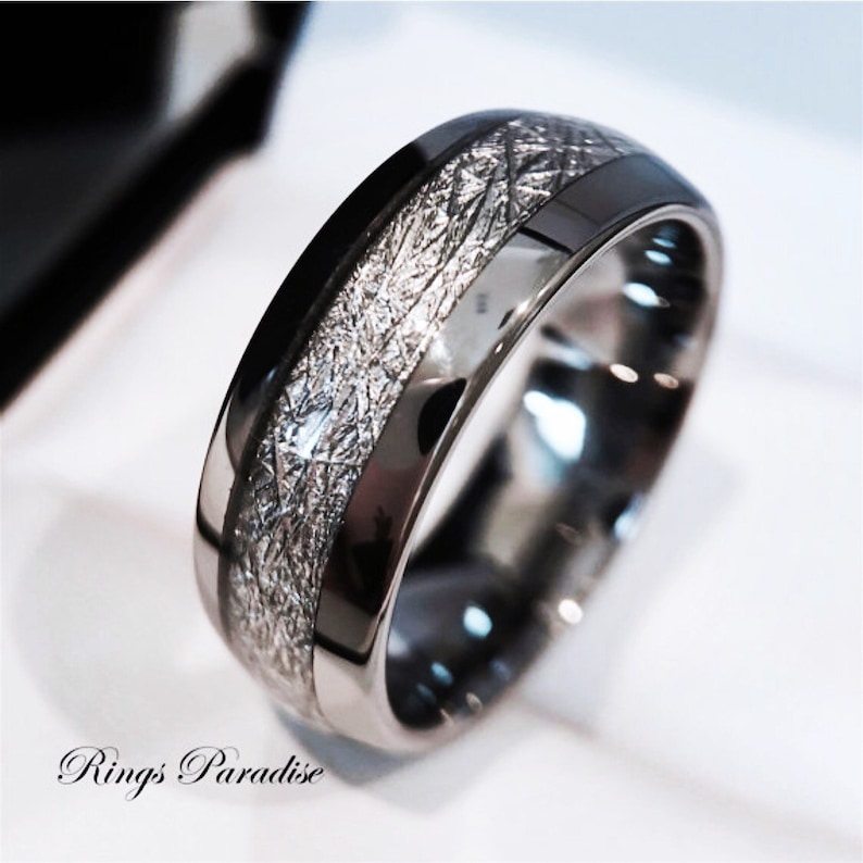 Tungsten Wedding Band His and Her Promise Ring Imitated Etsy Canada