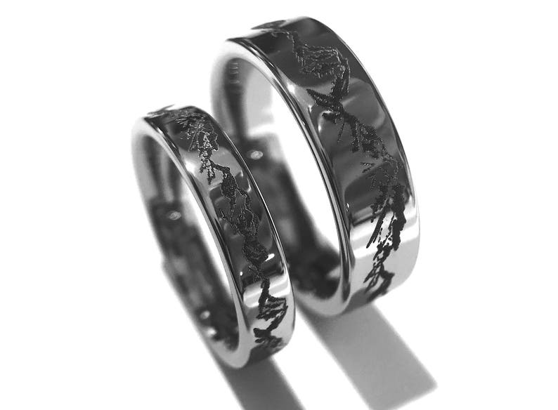 Bands Mountain Engraved Ring His Promise Rings Tungsten Wedding Band Engagement Ring Mens Wedding Band Tungsten Carbide Tungsten Ring