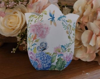 Handmade Wooden Tulip, Spring Tiered Tray Decor, Farmhouse Style