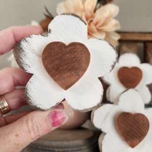 Wood Daisy, Wood Flower Cutout, Spring Flowers, Spring Farmhouse Decor ...