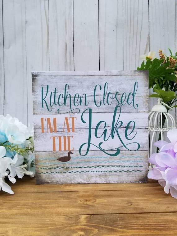 Wood Lake House Sign Lakehouse Sign Lake Cottage Decor | Etsy