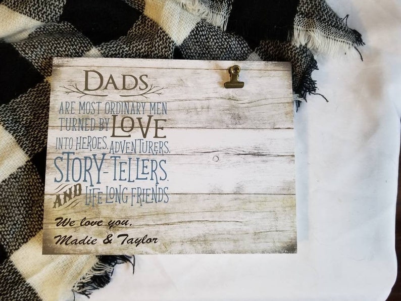 You're the dad everyone wishes they had, wood Dad frame, Father's Day gift, Dad birthday gift, new dad gift, Father's Day frame image 1