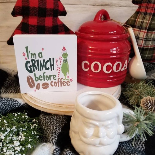 Grinch Decorations Coffee Bar Decor GRINCH Decor Christmas Etsy