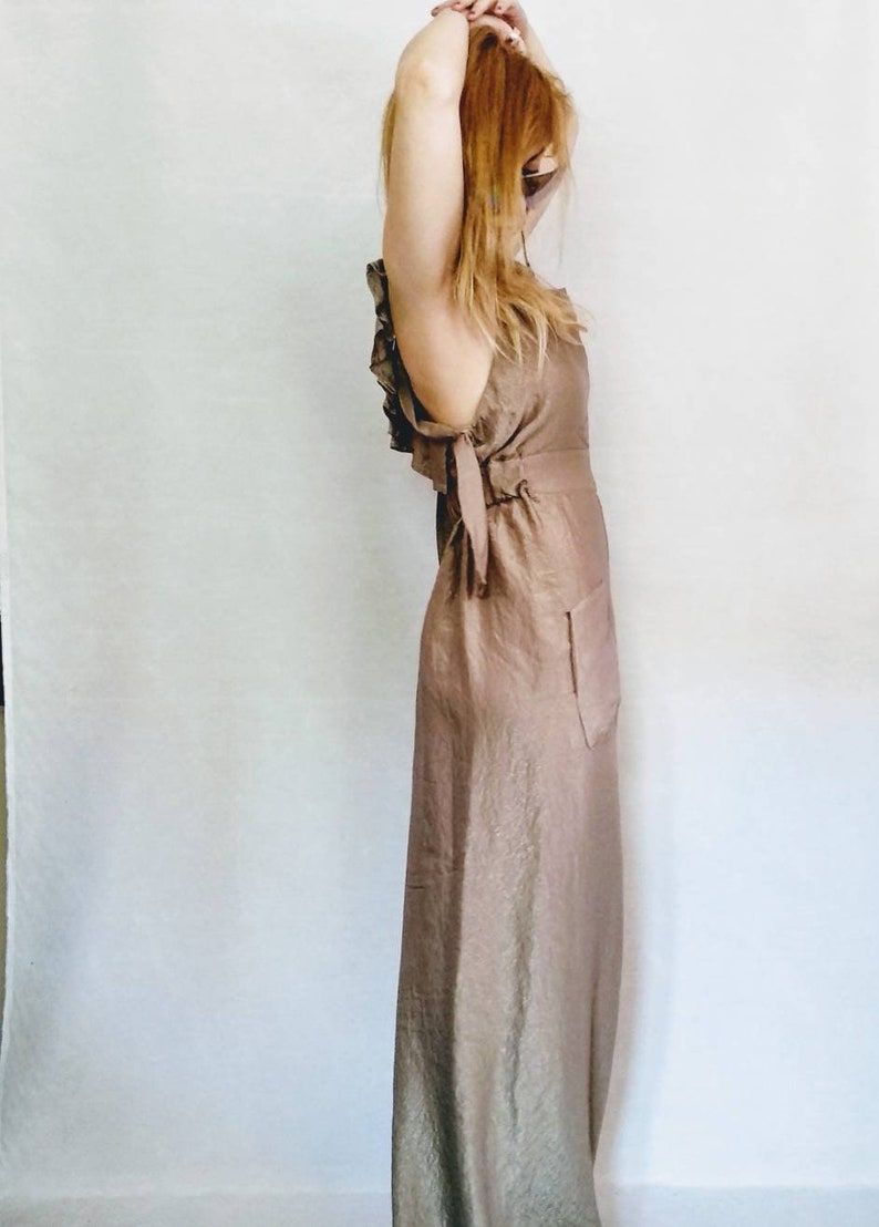 gold overalls