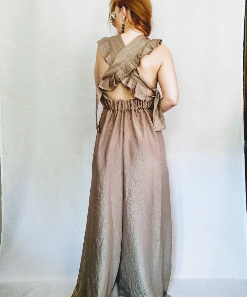 gold overalls