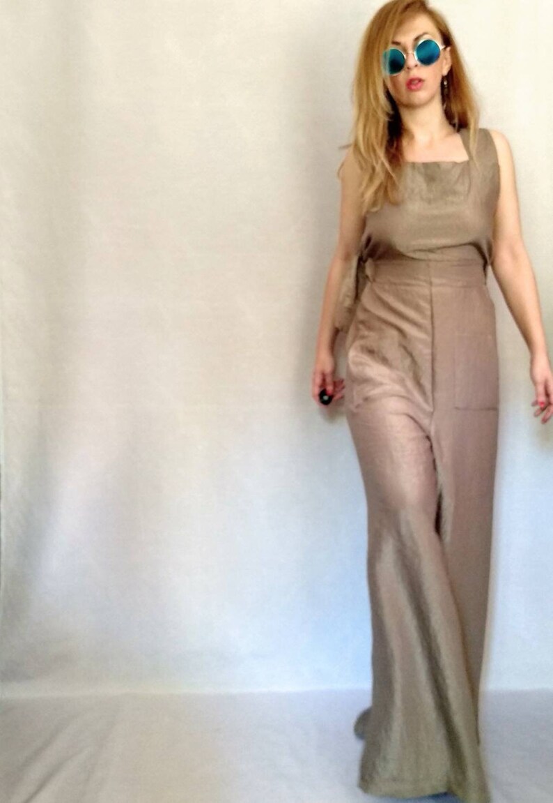gold overalls
