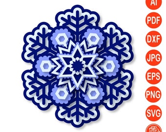 Download Snowflake Mandala Etsy