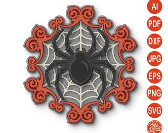 Download Halloween Mandala Svg Etsy
