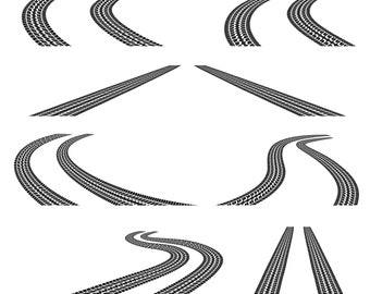 Tire Track Svg Etsy