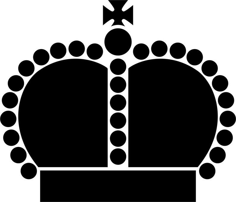 Download Royal Crown Cutting File SVG Crown Clipart Queen Crown | Etsy