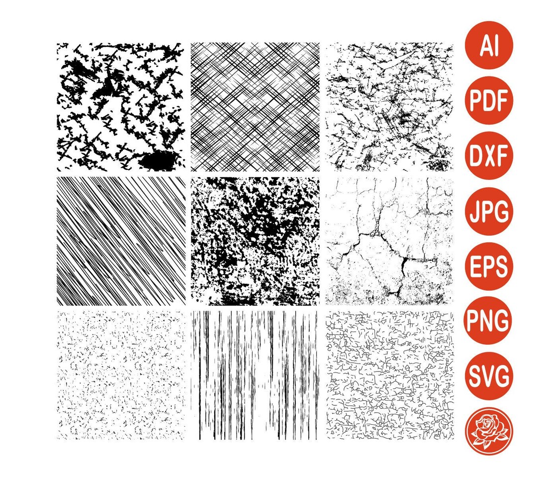 Grunge Filter Kit SVG, Distress Filter Bundle DXF, Make Your Own Grunge ...