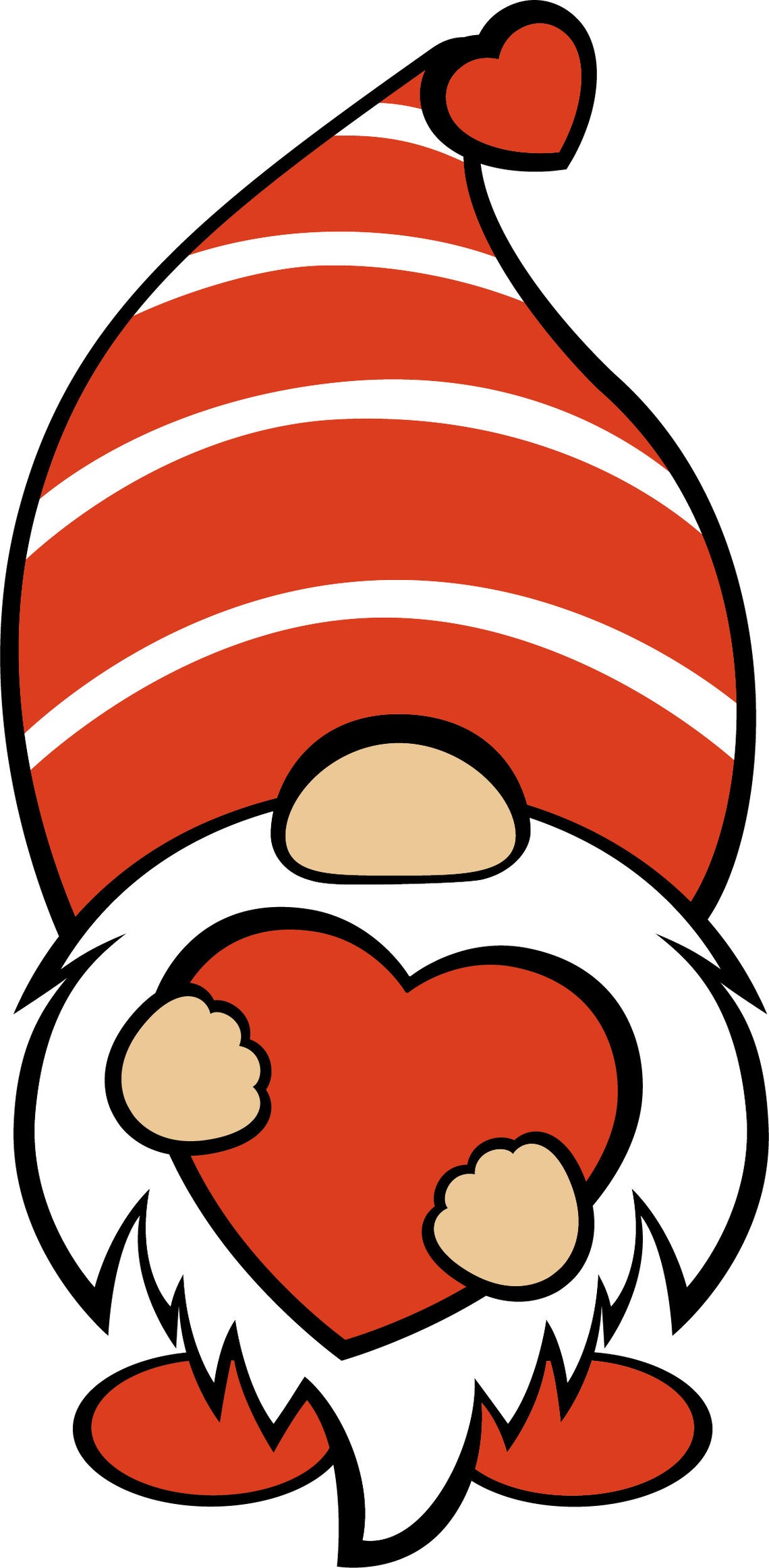 Download Three Gnomes Valentine's Day SVG Love Heart Gnome Holding ...