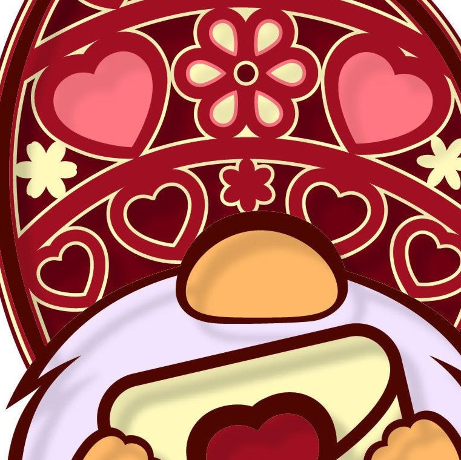Download 3D Layered Gnome Mandala SVG Valentine's Day DXF files | Etsy