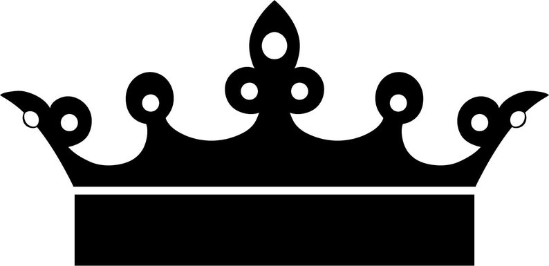 Download Royal Crown Cutting File SVG Crown Clipart Queen Crown | Etsy